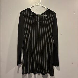 Daisy Fuentes Charcoal and Black Knit Dress